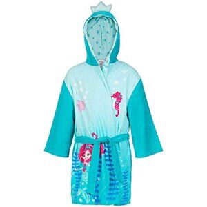Saint Eve Girls Beach Cover-Up, Mermaid, X-Small 3/4, 100% Cotton